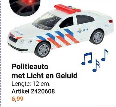 Politieauto met Licht en Geluid