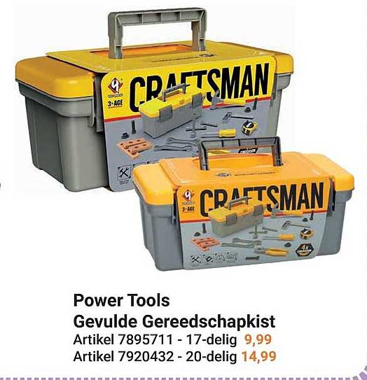 Power Tools Gevulde Gereedschapskist