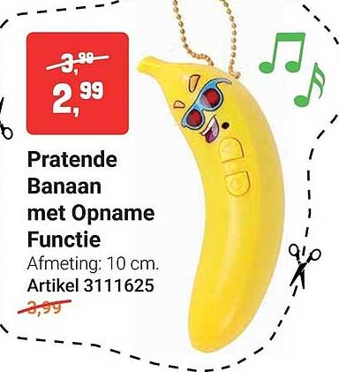 Pratende Banaan met Opname Functie