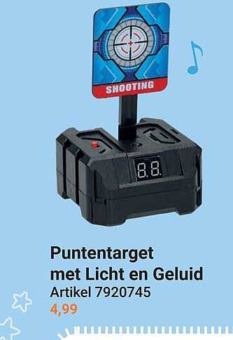 Puntentarget met Licht en Geluid