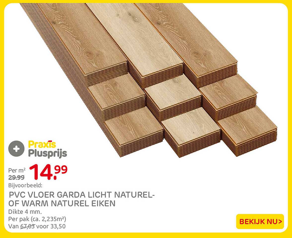 PVC VLOER GARDA LICHT NATUREL- OF WARM NATUREL EIKEN