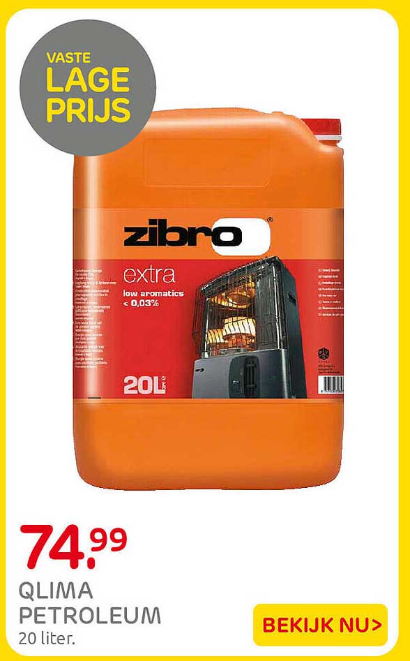 Qlima Petroleum 20 liter VASTE LAGE PRIJS