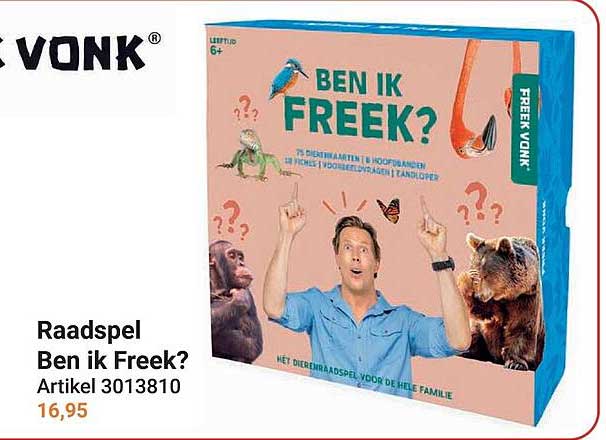 Raadspel Ben ik Freek? Artikel 3013810