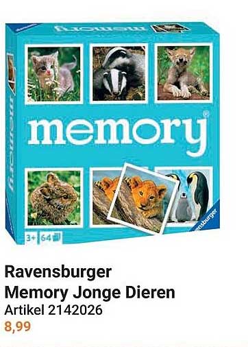 Ravensburger Memory Jonge Dieren