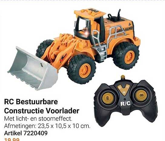 RC Bestuurbare Constructie Voorlader