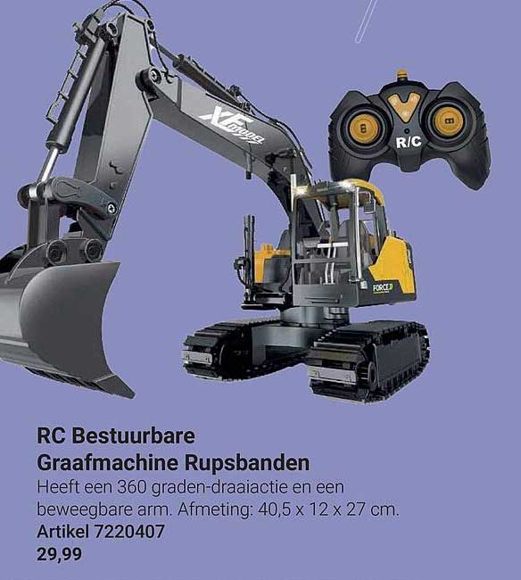 RC Bestuurbare Graafmachine Rupsbanden