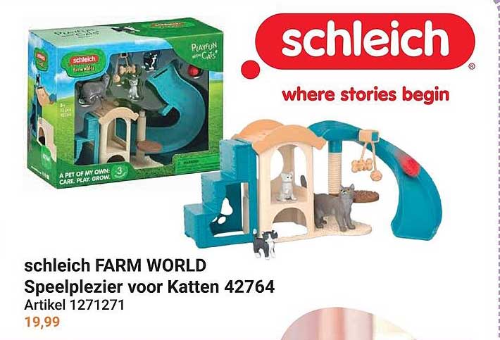 schleich FARM WORLD Speelplezier voor Katten 42764