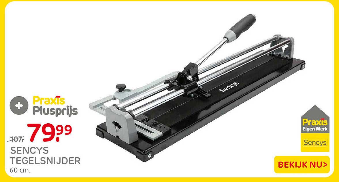 Sencys tegelsnijder 60 cm.