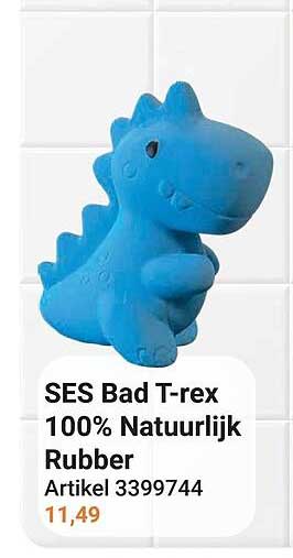 SES Bad T-rex 100% Natuurlijk Rubber Artikel 3399744