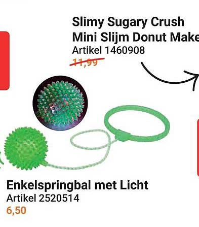 Slimy Sugary Crush Mini Slijm Donut Make