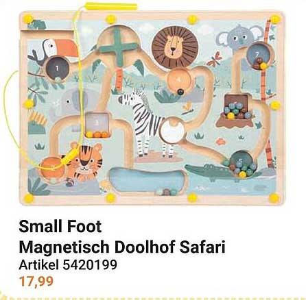 Small Foot Magnetisch Doolhof Safari Artikel 5420199