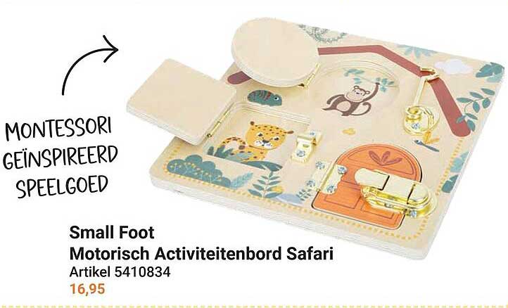 Small Foot Motorisch Activiteitenbord Safari