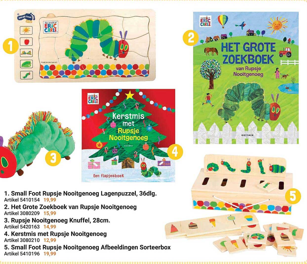 Small Foot Rupsje Nooitgenoeg Lagenpuzzel, 36dlg.
