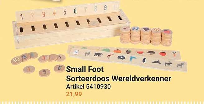 Small Foot Sorteerdoos Wereldverkenner Artikel 5410930