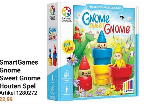 SmartGames Gnome Sweet Gnome Houten Spel
