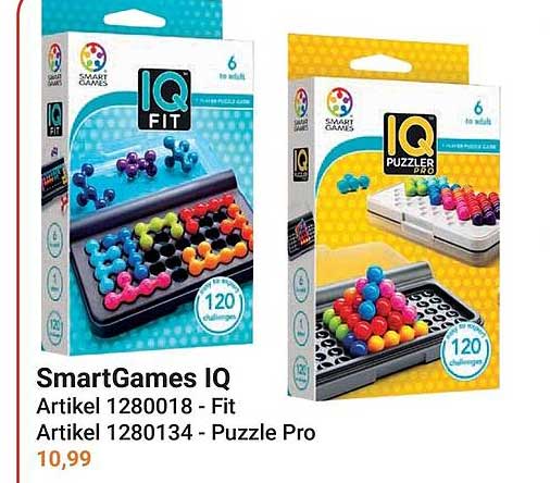 SmartGames IQ Artikel 1280018 - Fit Artikel 1280134 - Puzzle Pro