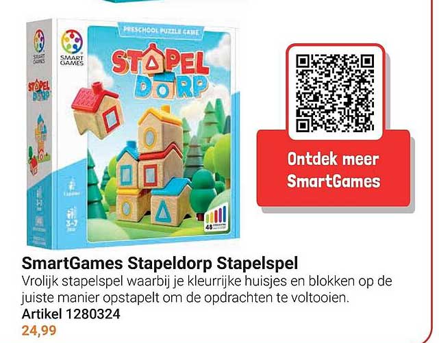 SmartGames Stapeldorp Stapelspel