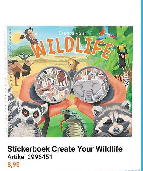 Stickerboek Create Your Wildlife