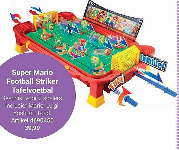 Super Mario Football Striker Tafelvoetbal