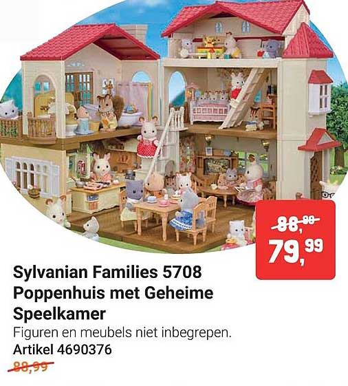 Sylvanian Families 5708 Poppenhuis met Geheime Speelkamer