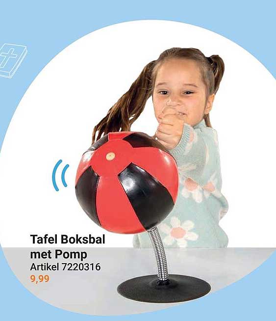Tafel Boksbal met Pomp