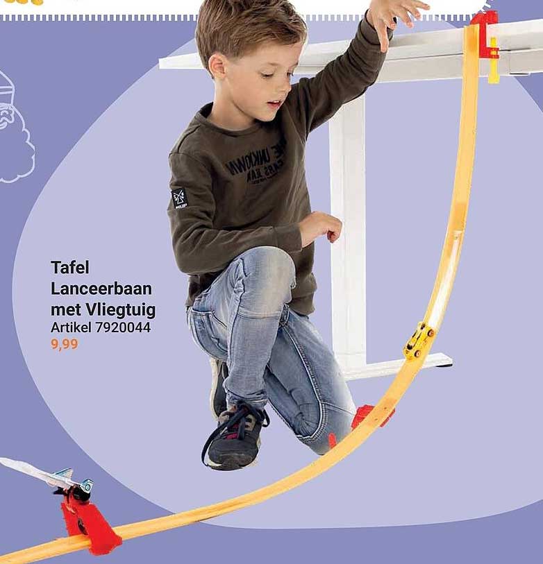 Tafel Lanceerbaan met Vliegtuig Artikel 7920044