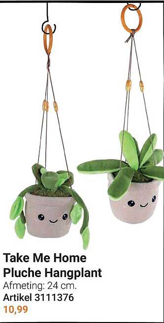 Take Me Home Pluche Hangplant