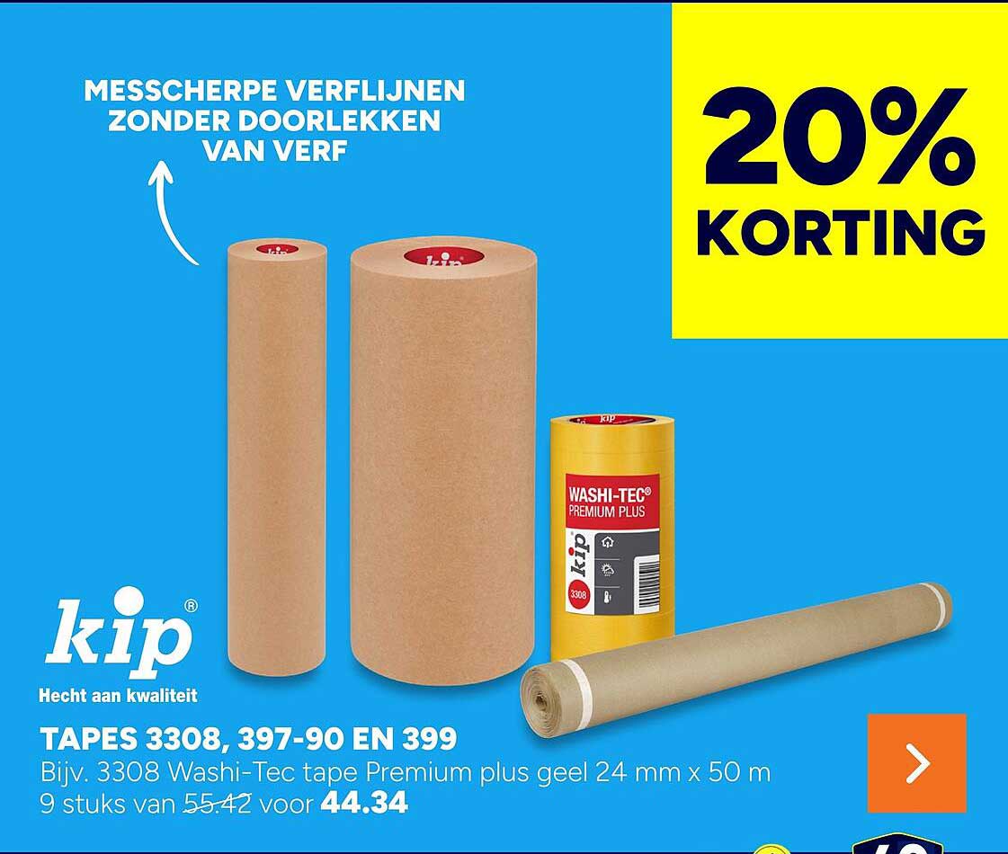 Tapes 3308, 397-90 en 399 20% korting