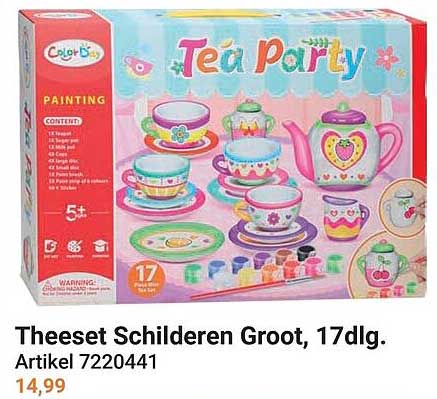 Theeset Schilderen Groot, 17dlg.