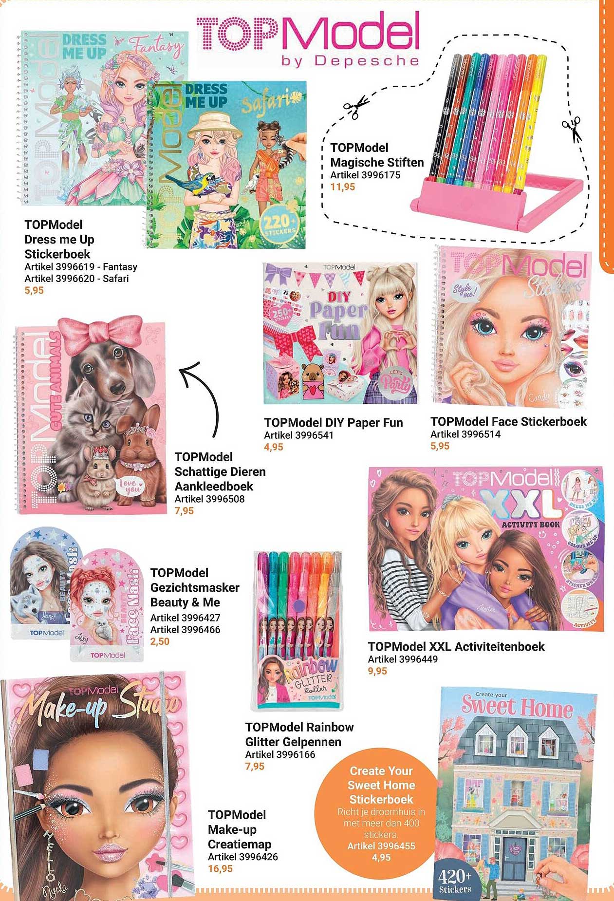 TOPModel Dress me Up Stickerboek