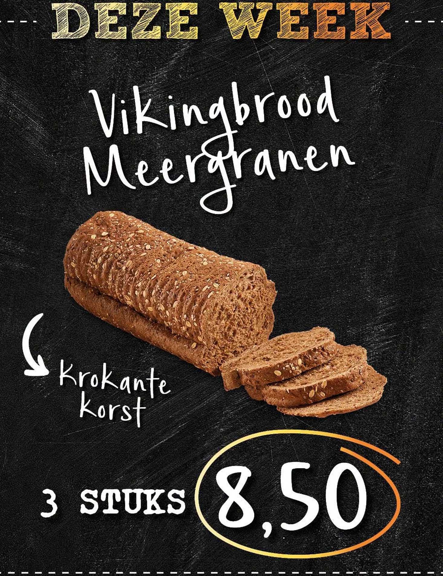 Vikingbrood Meergranen 3 stuks