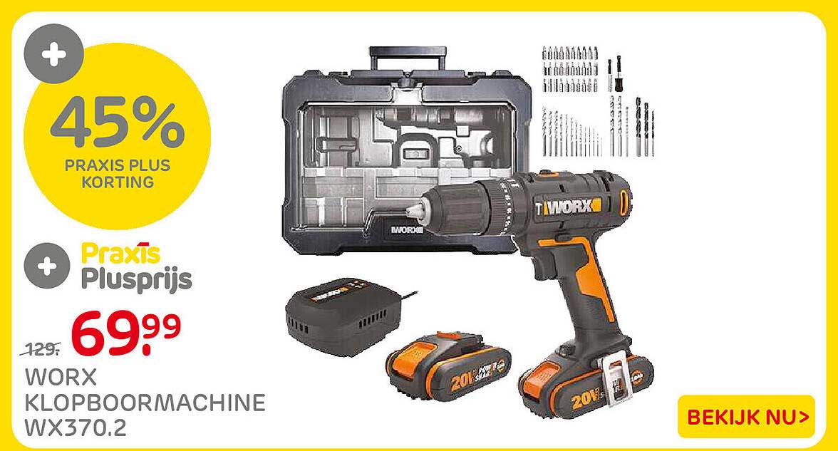 WORX KLOPBOORMACHINE WX370.2