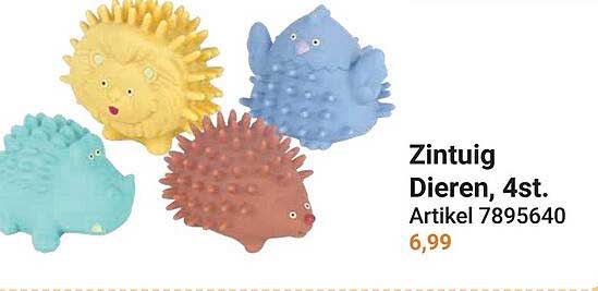 Zintuig Dieren, 4st. Artikel 7895640