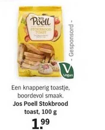 Jos Poell Stokbrood toast
