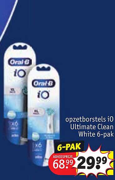 opzetborstels iO Ultimate Clean White 6-pak