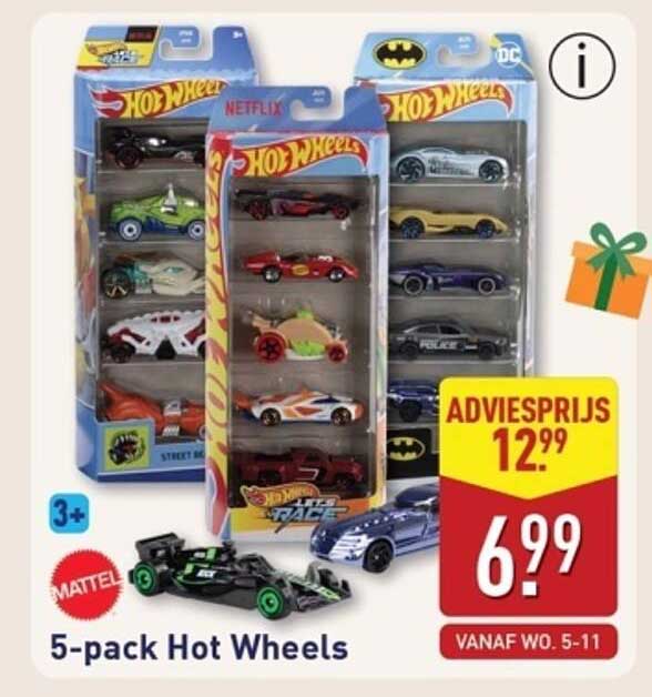 5-pack Hot Wheels
