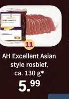 AH Excellent Asian style rosbeef, ca. 130 g*