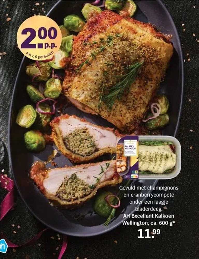 AH Excellent Kalkoen Wellington, ca. 600 g*