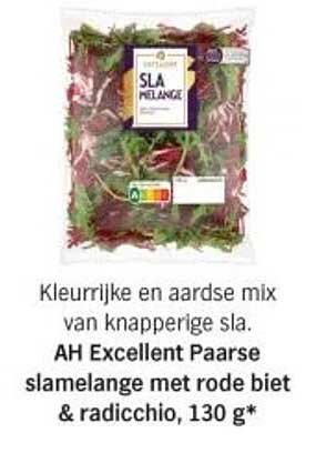 AH Excellent Paarse slamengeling met rode biet & radicchio, 130 g*