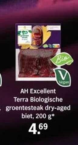AH Excellent Terra Biologische groentesteak dry-aged biet, 200 g*