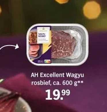 AH Excellent Wagyu rosbief, ca. 600 g**