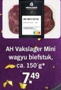 AH Vakslager Mini wagyu biefstuk, ca. 150 g*