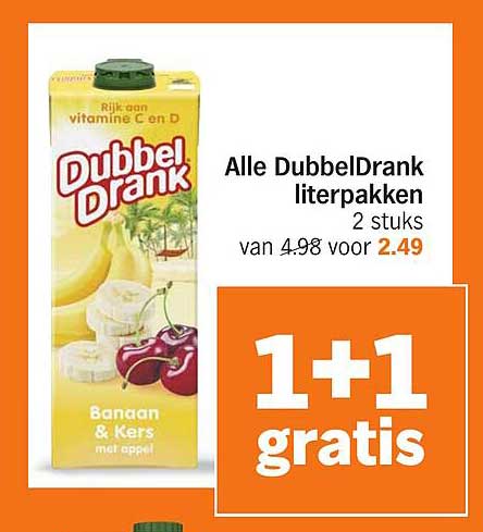 Alle DubbelDrank literpakken