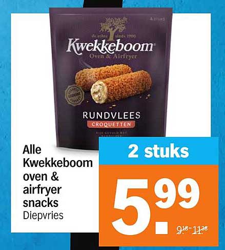 Alle Kwekkeboom oven & airfryer snacks Diepvries