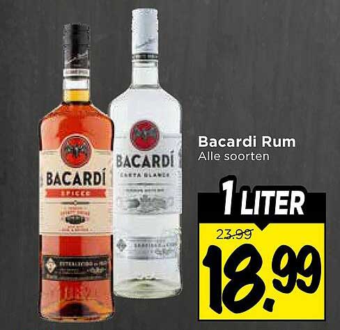 Bacardi Rum Alle soorten