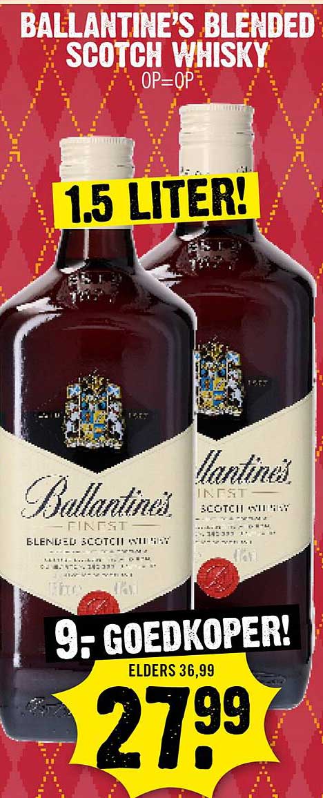 Ballantine's Blended Scotch Whisky 1.5 Liter