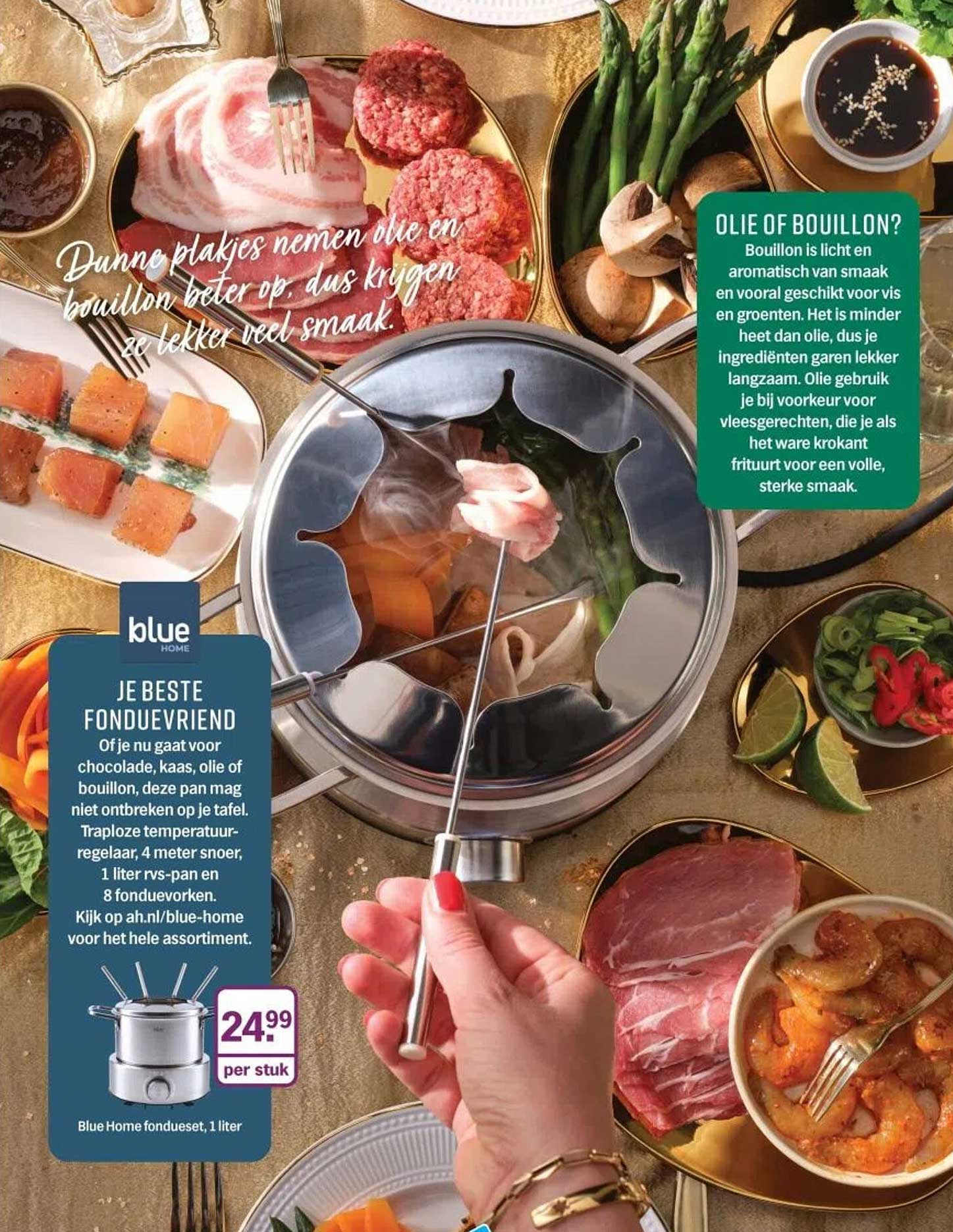 Blue Home fonduestel, 1 liter