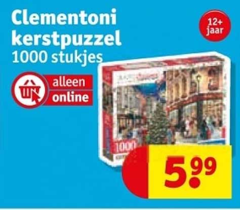 Clementoni kerstpuzzle 1000 stukjes