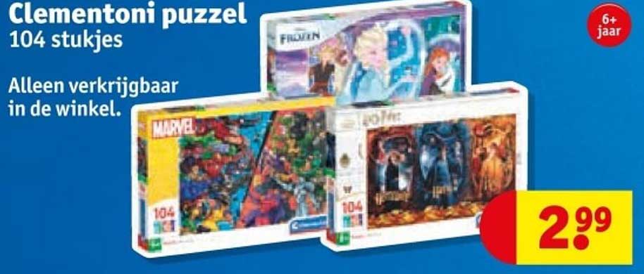 Clementoni puzzel 104 stukjes