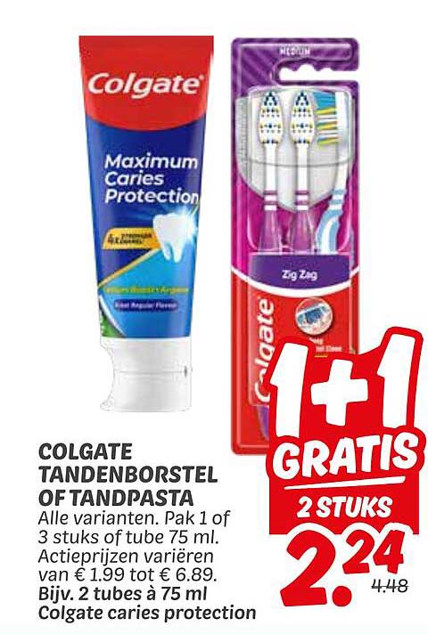 COLGATE TANDENBORSTEL OF TANDPASTA